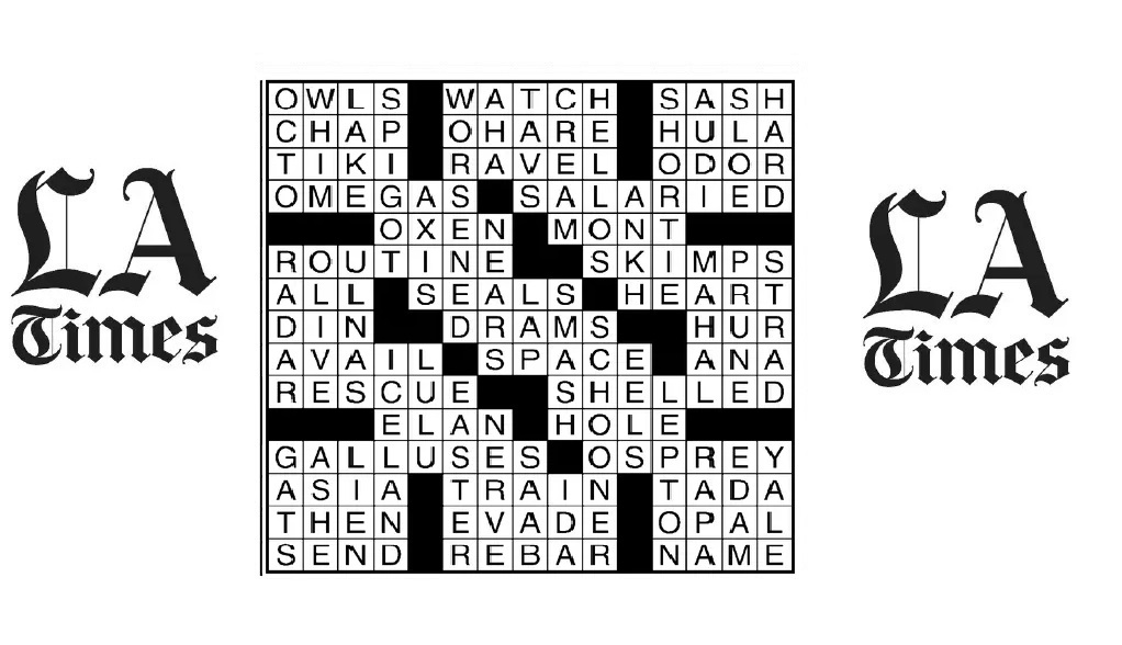 LA Times Crossword June 30 2023 Clues And Answers