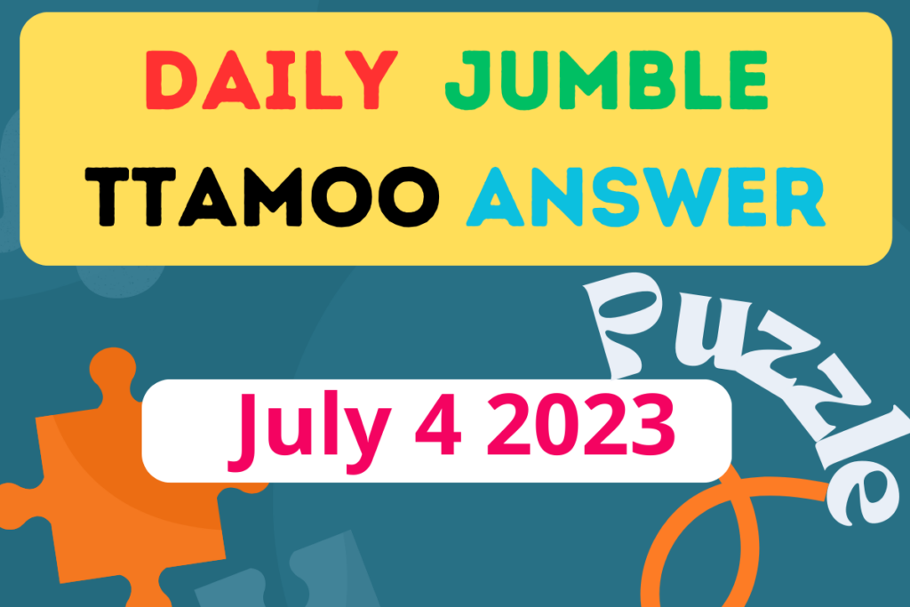 jumble word game july 5 2018