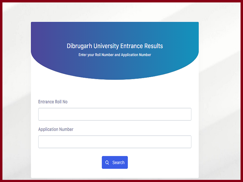 Dibrugarh University B.Ed CET Result 2023