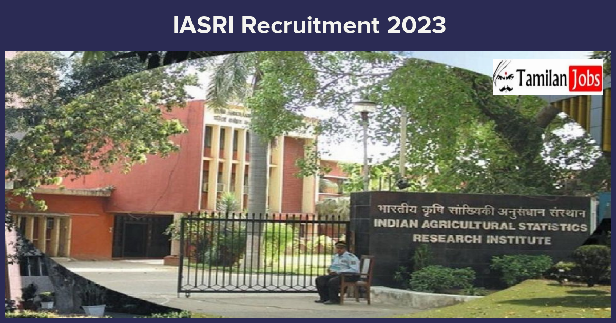 IASRI Recruitment 2023