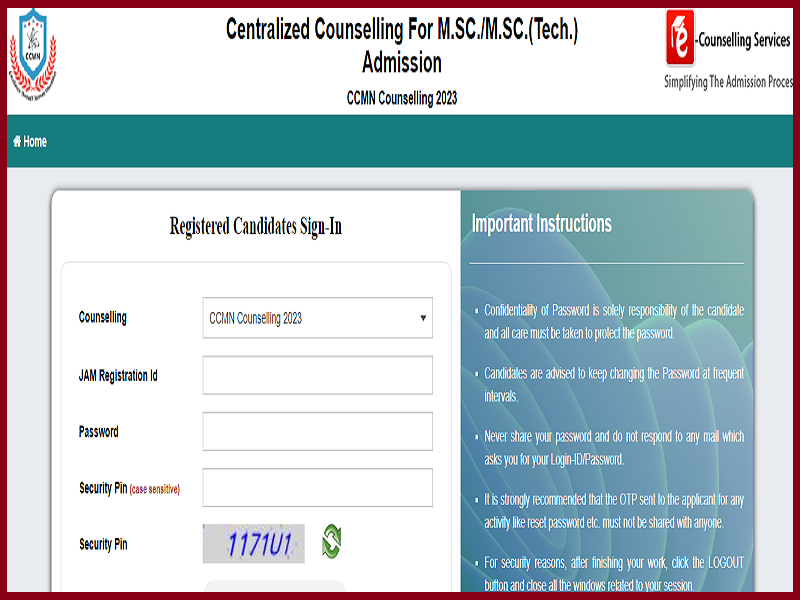 CCMN Special Round 2 Counselling Allotment Result 2023