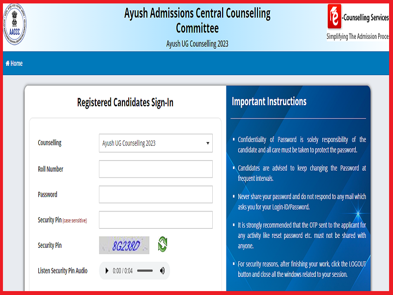 AYUSH NEET UG 2023 Round 2 Counselling Registration Closes Today