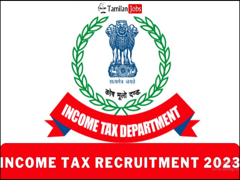 Income Tax Department Recruitment 2023