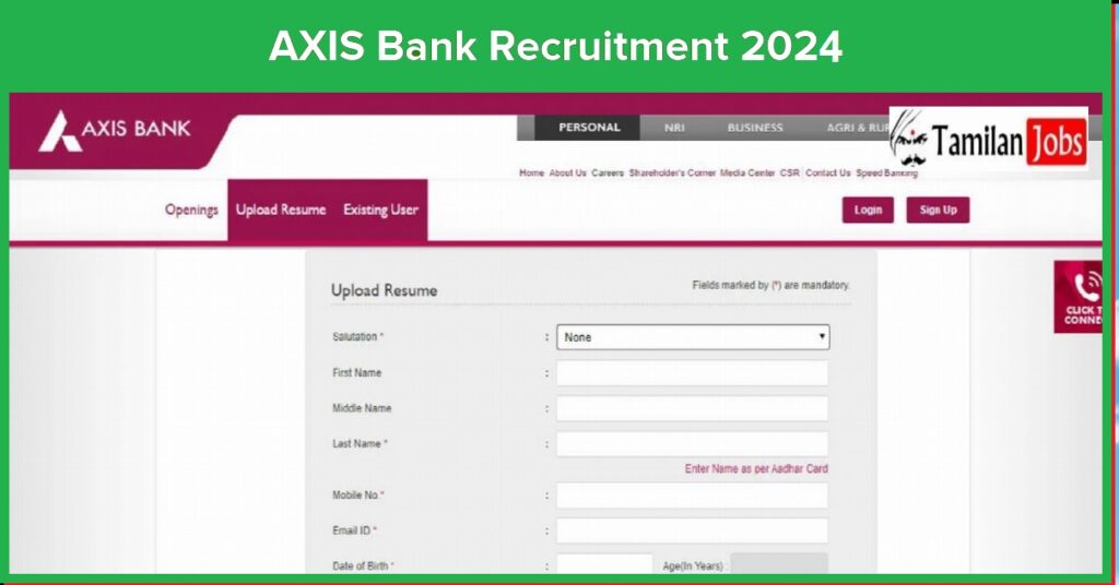 Axis Bank Recruitment 2024 Apply Online 4504 Graduate And Fresher Job Openings 5503
