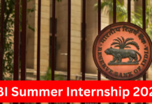 RBI Summer Internship 2024