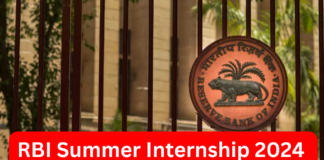 RBI Summer Internship 2024