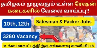 TN Ration Shop Recruitment 2024