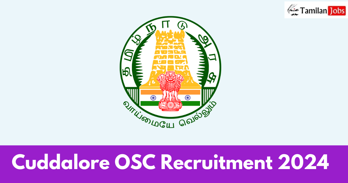 Cuddalore OSC Recruitment 2024