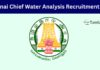 Chennai Chief Water Analysis Recruitment 2025